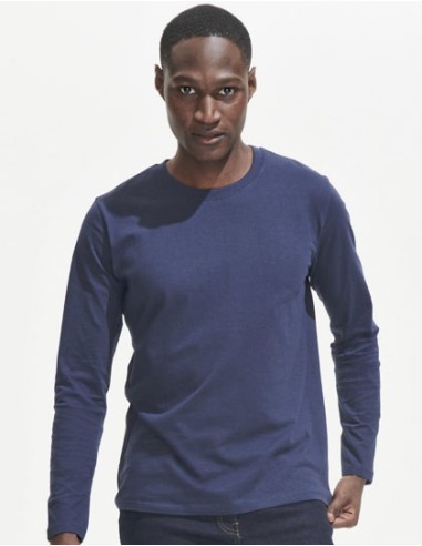 SOL-02074-Mens Long Sleeve T-Shirt Imperial